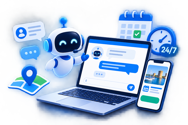 Chatbot IA et tourisme à La Rochelle : ne plus rater une réservation hors horaires
